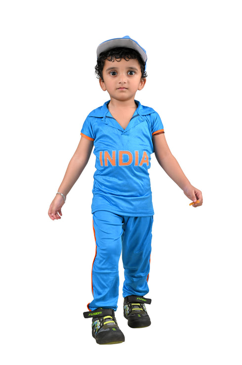 BookMyCostume Indian Cricket Team Cricketer Boys Sports Fancy Dress Costume